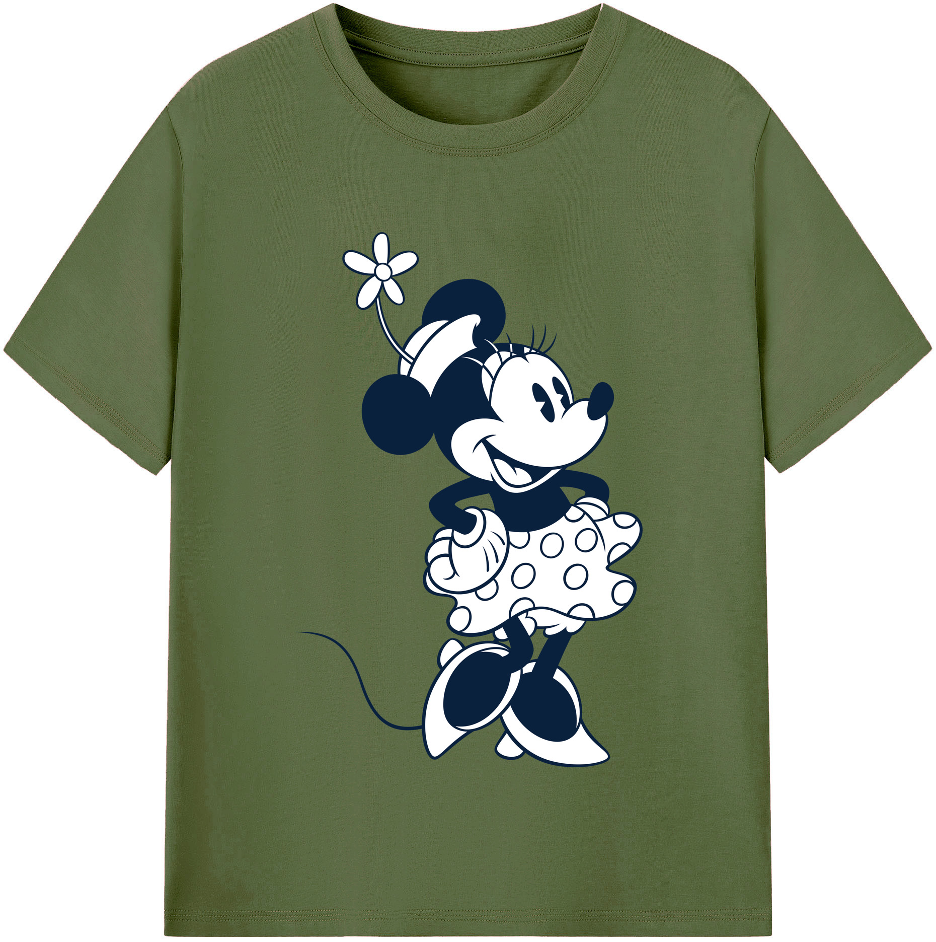 （画像用） ミッキーマウス Mickey Mouse 綿100％半袖Tシャツ（フロントプリント）